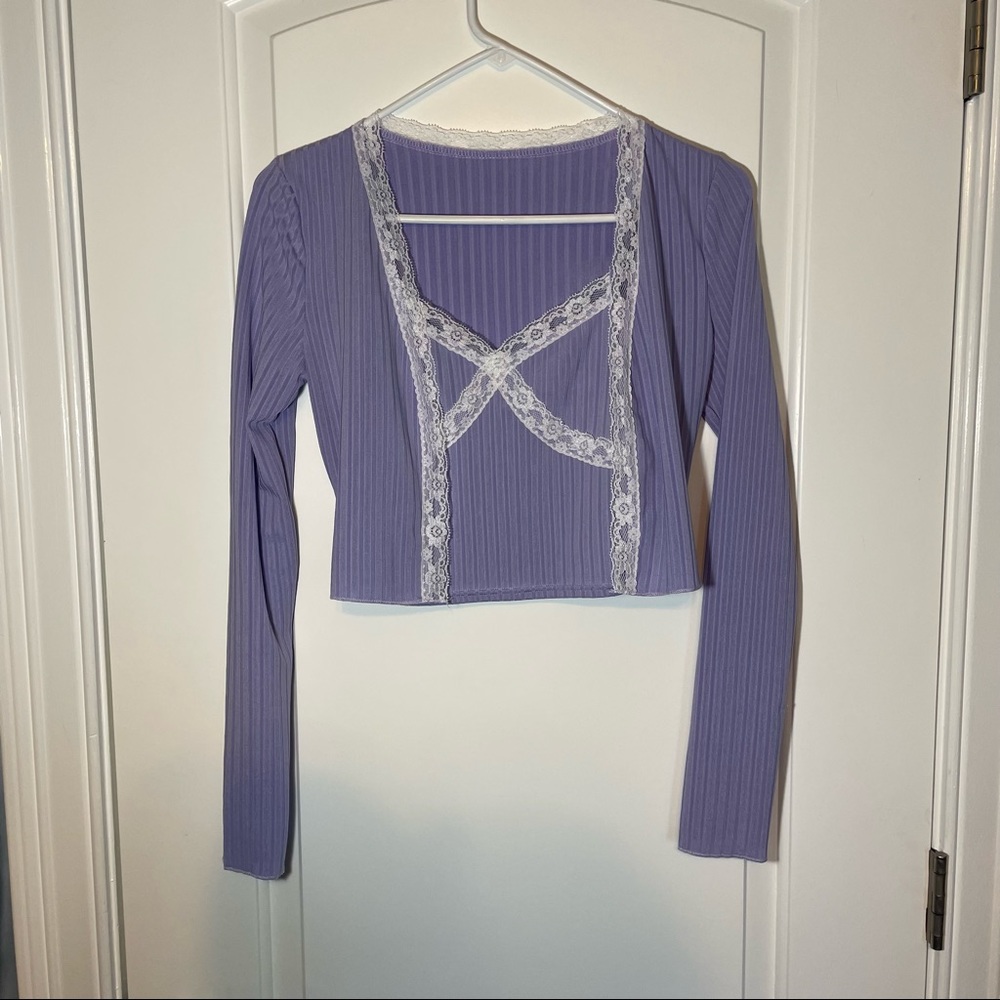 Lace Cropped Cami and Coverup
